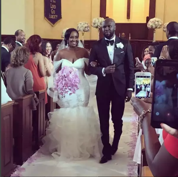 "?Love In The Air?".     Nigerian Man Gets Married To His Pretty Ethiopian Bride In The US ( See Lovely Photos)